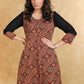 Classy Maroon Cotton Ajrakh Box Pleated Kurta