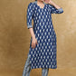Smart Casual Collared Indigo Kurti