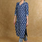 Smart Casual Collared Indigo Kurti