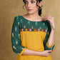 Elegant Cotton Ikat Combination Kurti Highlighted with Mirror Lace
