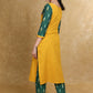 Elegant Cotton Ikat Combination Kurti Highlighted with Mirror Lace