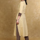 Classy Light Caramel Cotton Kurta with Ajrakh Combination