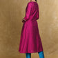 Ethnic Cotton Silk A-Line Kurti Highlighted with Gotta Patti - Coord Pant Optional