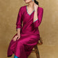 Ethnic Cotton Silk A-Line Kurti Highlighted with Gotta Patti - Coord Pant Optional
