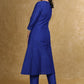 Ethnic Royal Blue Cotton Silk A-Line Kurti Highlighted with Gotta Patti - Coord Pant Optional
