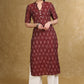 Trendy Ikat Straight Cut Kurta