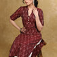 Trendy Ikat Straight Cut Kurta