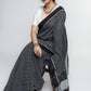 Smart Woven Black Cotton Checks Saree with Colorful Embroidery on the border