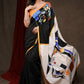 Stylish Black Cotton Silk Saree with Abstract Handpainting