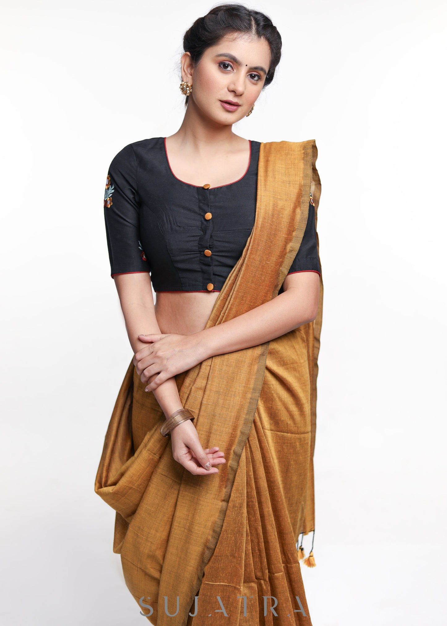 Classy Cotton Silk Embroidered Blouse