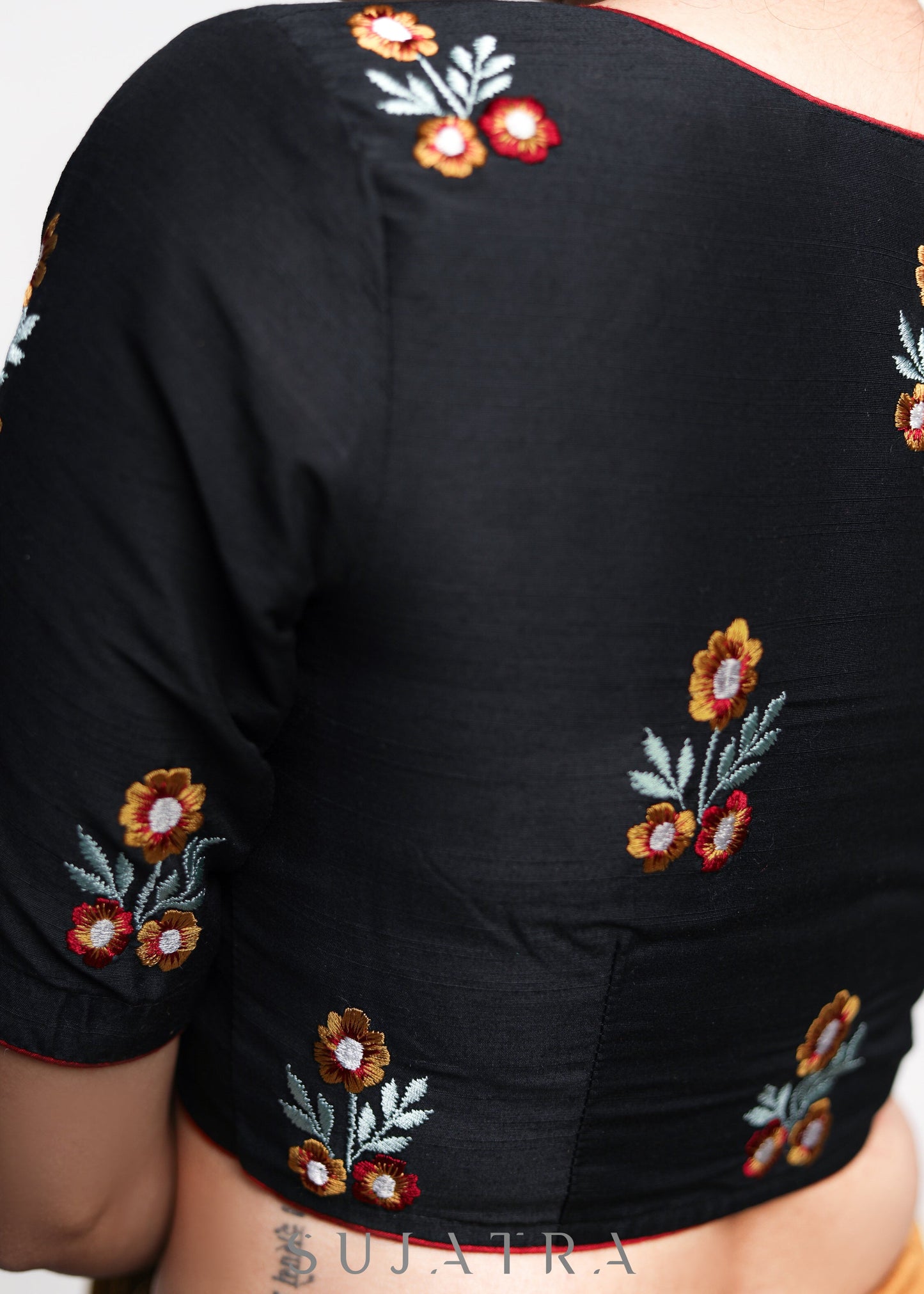 Classy Cotton Silk Embroidered Blouse
