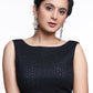 Elegent Black Hakoba Cotton Blouse