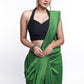 Black Halter Neck Cotton Silk Blouse