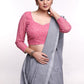 Peach Georgette Embroidered Blouse