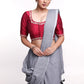 Magenta Cotton Silk Embroidered Blouse