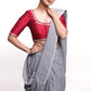 Magenta Cotton Silk Embroidered Blouse