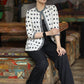 Stylish White Cotton Ikat Jacket