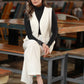 Classy White Cotton Waist Coat with Pant Optional