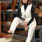 Classy White Cotton Waist Coat with Pant Optional