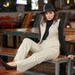 Classy White Cotton Waist Coat with Pant Optional