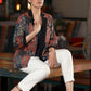 Exclusive Cotton Patchwork Jacket with Navy Blue Inner