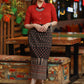 Trendy Black Indo-Western Ajrakh Formal Skirt with Optional Cotton Shirt