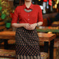 Trendy Black Indo-Western Ajrakh Formal Skirt with Optional Cotton Shirt