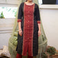 Exclusive Ikat & Ajrakh Combination Kurta with Front Cotton Pannel - Pant Optional