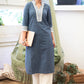 Beautiful Pure Cotton Cobalt Blue with Striped Star Collar Kurta - Pant Optional
