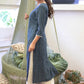 Smart Pure Cotton Navy Blue Striped Straight Cut Kurta Highlighted with Beautiful Lace - Pant Optional