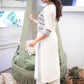 Trendy Offwhite & grey combination Ikat Jacket