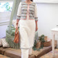 Trendy Offwhite & grey combination Ikat Jacket