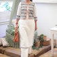 Trendy Gray Striped Jacket Styled Cotton White Straight Cut Kurta - Pant Optional