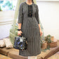 Trendy Cotton Black and White Striped Kurta - Pant Optional
