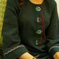 Elegant Cotton Navy Blue Embroidered Kurta - Pant Optional