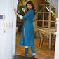 Classy Ikat Jacket Collared Cross Over Kurta - Pant Optional
