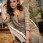 Cotton Turn Collared Kurta with Exclusive Embroidery on Sleeves- Pant Optional