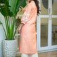 Exclusive Pure Cotton Peach Embroidered Kurta - Pant Optional
