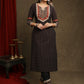 Exquisite Black Cotton Ajrakh Combination Kurta Pant Set - Dupatta Optional