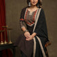 Exquisite Black Cotton Ajrakh Combination Kurta Pant Set - Dupatta Optional
