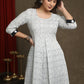 Elegant Pure Ivory And Black Double Ikat Shrug - Kurta Optional