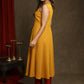 Beautiful Multicolour Kantha Shrug - Hand Painted Mustard Kurta Optional