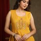 Beautiful Multicolour Kantha Shrug - Hand Painted Mustard Kurta Optional