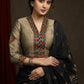 Golden Cotton Silk Kutch Mirror Embroidered Blouse