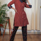 Cotton Ajrakh Tunic With Smart Collars