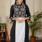 Designer Straight Cut Cotton Ikat Combination Kurta