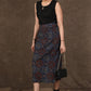 Chique Maroon Ajrakh Long Shrug with Fitted Skirt and Inner - 3 Piece (Shrug, Inner & Fitted Skirt Set)