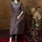 Exclusive black Ajrakh Kurta & pant set with heavy hand embroidery - Dupatta optional.