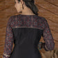 Exclusive black Ajrakh Kurta & pant set with heavy hand embroidery - Dupatta optional.