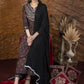 Exclusive black Ajrakh Kurta & pant set with heavy hand embroidery - Dupatta optional.